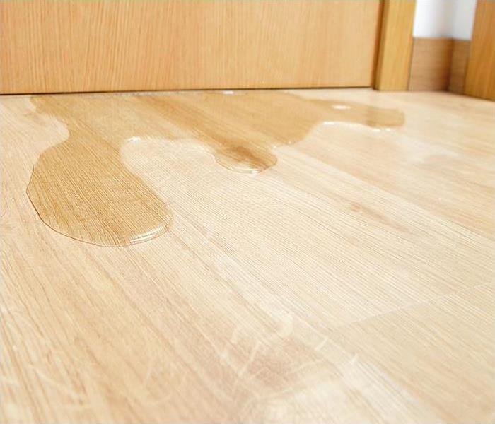 water causing damage to wood flooring